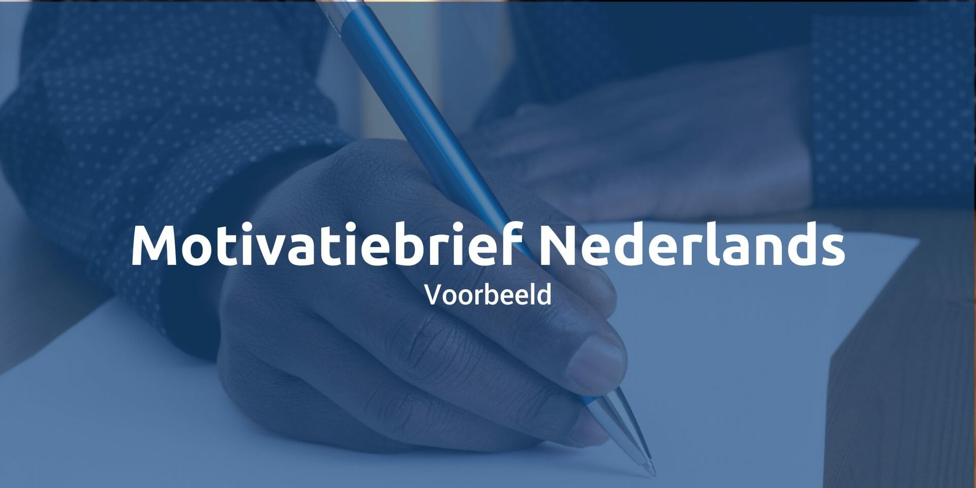 Voorbeeld Nederlandse Motivatiebrief 2022 Download Sollicitatieblog